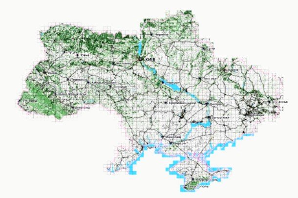 Держгеокадастр презентував нову топографічну карту України