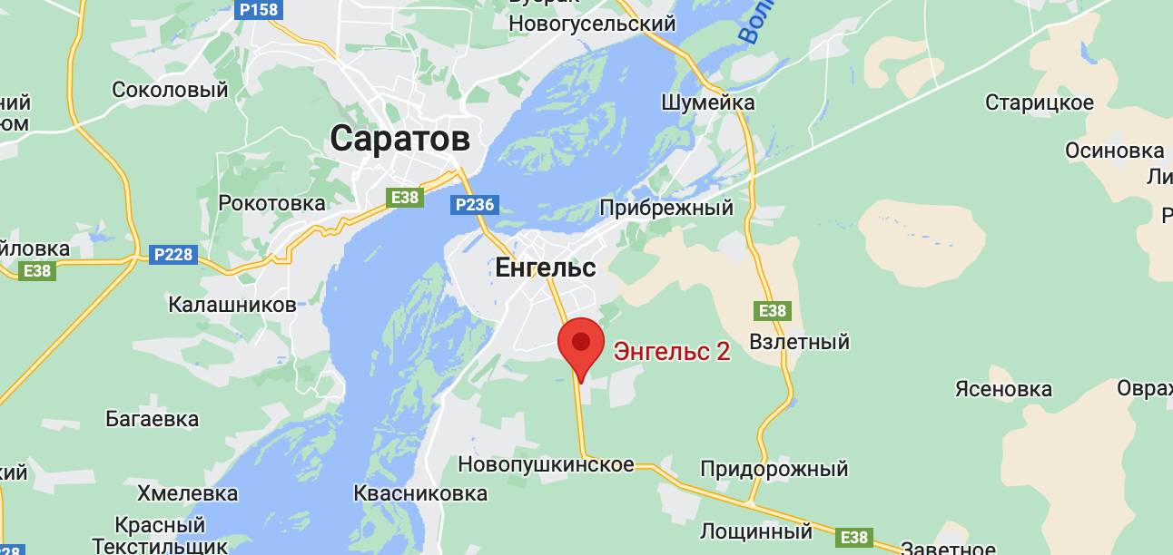 Аэродром Энгельс-2 на карте: расположение стратегической авиабазы России